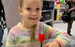 Valentine’s Rose Build at the LEGO Store